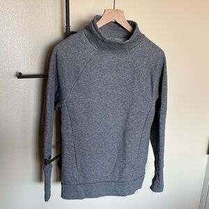 Fabletics Gray Turtleneck Sweater/Sweatshirt for Women